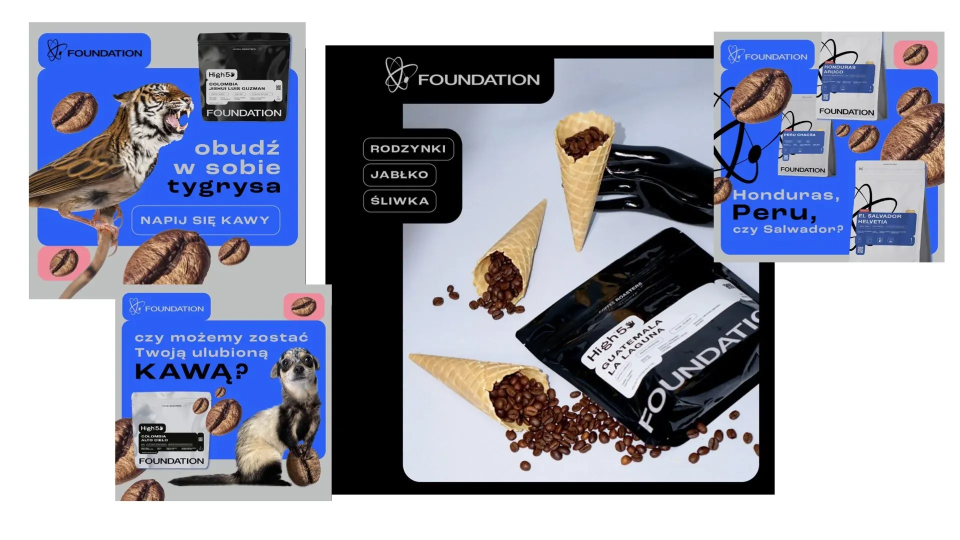 Foundation Coffee - branding i social media